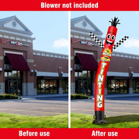 6 10 15 20FT Tall Auto Tinting Waving Inflatable Tube Man(Blower Not Included) - goodeny