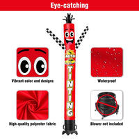 6 10 15 20FT Tall Auto Tinting Waving Inflatable Tube Man(Blower Not Included) - goodeny