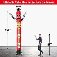 6 10 15 20FT Tall Auto Tinting Waving Inflatable Tube Man(Blower Not Included) - goodeny