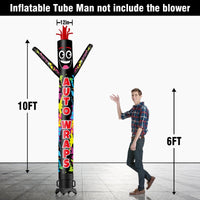 6 10 15 20FT Tall Auto Wraps Waving Inflatable Tube Man(Blower Not Included) - goodeny