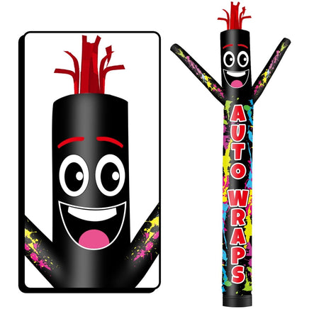 6 10 15 20FT Tall Auto Wraps Waving Inflatable Tube Man(Blower Not Included) - goodeny