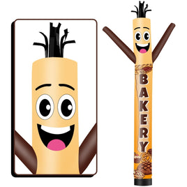 6 10 15 20FT Tall Bakery Waving Inflatable Tube Man(Blower Not Included) - goodeny