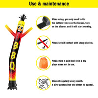 6 10 15 20FT Tall BBQ Waving Inflatable Tube Man(Blower Not Included) - goodeny