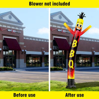 6 10 15 20FT Tall BBQ Waving Inflatable Tube Man(Blower Not Included) - goodeny