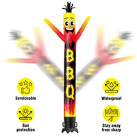 6 10 15 20FT Tall BBQ Waving Inflatable Tube Man(Blower Not Included) - goodeny