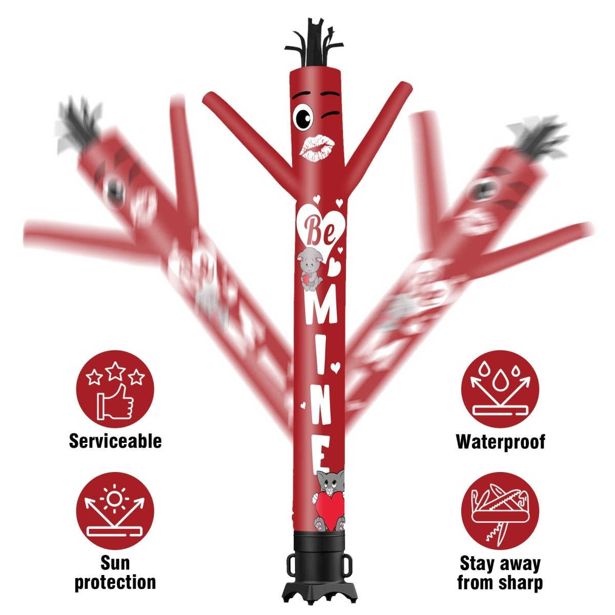 6 10 15 20FT Tall Be Mine Waving Inflatable Tube Man(Blower Not ...