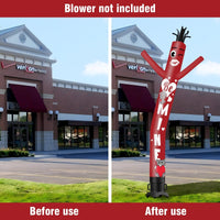 6 10 15 20FT Tall Be Mine Waving Inflatable Tube Man(Blower Not Included) - goodeny