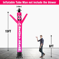 6 10 15 20FT Tall Beauty Salon Waving Inflatable Tube Man(Blower Not Included) - goodeny