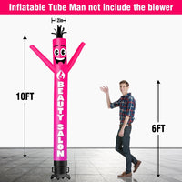 6 10 15 20FT Tall Beauty Salon Waving Inflatable Tube Man(Blower Not Included) - goodeny