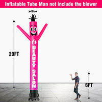 6 10 15 20FT Tall Beauty Salon Waving Inflatable Tube Man(Blower Not Included) - goodeny