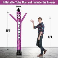 6 10 15 20FT Tall Beauty Spa Waving Inflatable Tube Man(Blower Not Included) - goodeny
