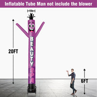 6 10 15 20FT Tall Beauty Spa Waving Inflatable Tube Man(Blower Not Included) - goodeny