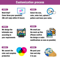 6 10 15 20FT Tall Beauty Spa Waving Inflatable Tube Man(Blower Not Included) - goodeny