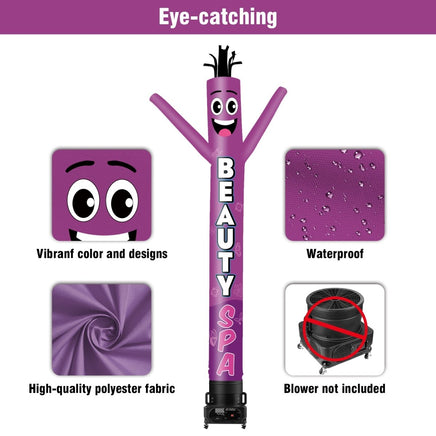 6 10 15 20FT Tall Beauty Spa Waving Inflatable Tube Man(Blower Not Included) - goodeny