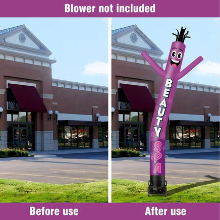 6 10 15 20FT Tall Beauty Spa Waving Inflatable Tube Man(Blower Not Included) - goodeny