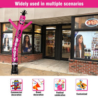 6 10 15 20FT Tall Beauty Supply Waving Inflatable Tube Man(Blower Not Included) - goodeny