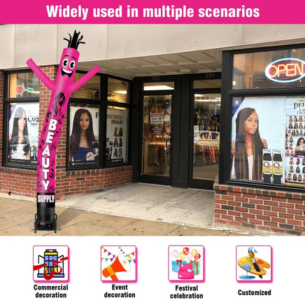 6 10 15 20FT Tall Beauty Supply Waving Inflatable Tube Man(Blower Not Included) - goodeny