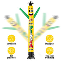 6 10 15 20FT Tall Best Hot Pizza Waving Inflatable Tube Man(Blower Not Included) - goodeny