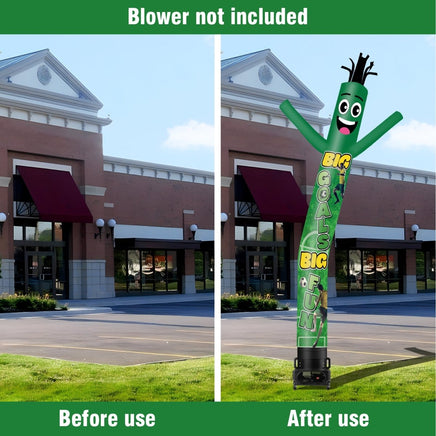 6 10 15 20FT Tall Big Goals Big Fun Waving Inflatable Tube Man(Blower Not Included) - goodeny