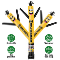 6 10 15 20FT Tall Big Screen Tonight Waving Inflatable Tube Man(Blower Not Included) - goodeny