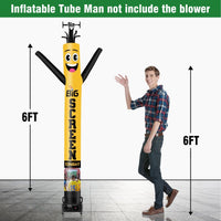 6 10 15 20FT Tall Big Screen Tonight Waving Inflatable Tube Man(Blower Not Included) - goodeny