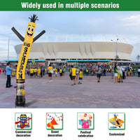 6 10 15 20FT Tall Big Screen Tonight Waving Inflatable Tube Man(Blower Not Included) - goodeny