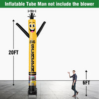 6 10 15 20FT Tall Big Screen Tonight Waving Inflatable Tube Man(Blower Not Included) - goodeny