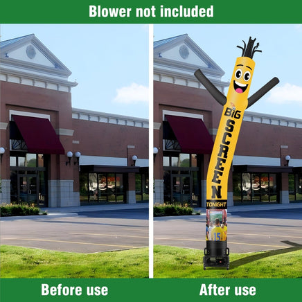 6 10 15 20FT Tall Big Screen Tonight Waving Inflatable Tube Man(Blower Not Included) - goodeny