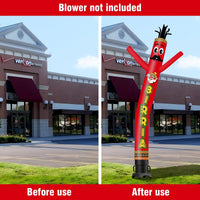 6 10 15 20FT Tall Birria Waving Inflatable Tube Man(Blower Not Included) - goodeny