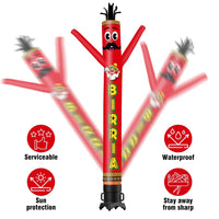 6 10 15 20FT Tall Birria Waving Inflatable Tube Man(Blower Not Included) - goodeny