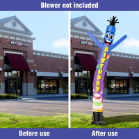 6 10 15 20FT Tall Birthday Waving Inflatable Tube Man(Blower Not Included) - goodeny