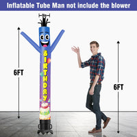 6 10 15 20FT Tall Birthday Waving Inflatable Tube Man(Blower Not Included) - goodeny