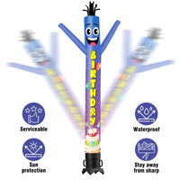 6 10 15 20FT Tall Birthday Waving Inflatable Tube Man(Blower Not Included) - goodeny