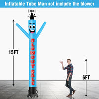 6 10 15 20FT Tall Blowout Sale Waving Inflatable Tube Man(Blower Not Included) - goodeny