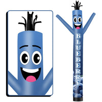 6 10 15 20FT Tall Blueberry Waving Inflatable Tube Man(Blower Not Included) - goodeny