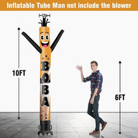 6 10 15 20FT Tall Boba Waving Inflatable Tube Man(Blower Not Included) - goodeny
