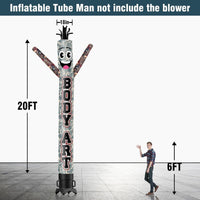 6 10 15 20FT Tall Body Art Waving Inflatable Tube Man(Blower Not Included) - goodeny