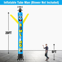 6 10 15 20FT Tall Bowling Waving Inflatable Tube Man(Blower Not Included) - goodeny