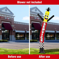 6 10 15 20FT Tall Brake Service Waving Inflatable Tube Man(Blower Not Included) - goodeny