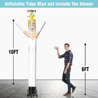 6 10 15 20FT Tall Bride Waving Inflatable Tube Man(Blower Not Included) - goodeny