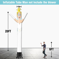 6 10 15 20FT Tall Bride Waving Inflatable Tube Man(Blower Not Included) - goodeny