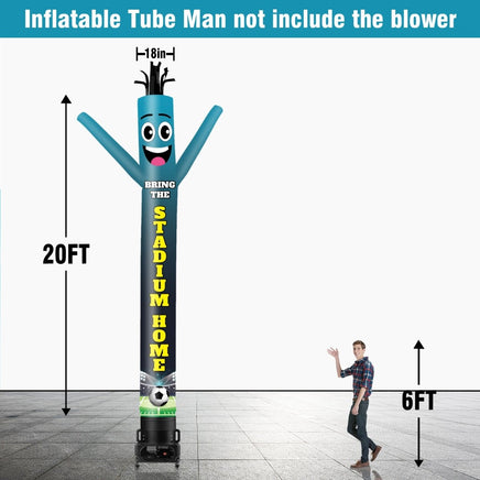 6 10 15 20FT Tall Bring Stadium Home Waving Inflatable Tube Man(Blower Not Included) - goodeny