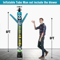 6 10 15 20FT Tall Bring Stadium Home Waving Inflatable Tube Man(Blower Not Included) - goodeny