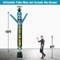 6 10 15 20FT Tall Bring Stadium Home Waving Inflatable Tube Man(Blower Not Included) - goodeny