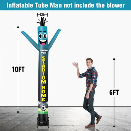 6 10 15 20FT Tall Bring Stadium Home Waving Inflatable Tube Man(Blower Not Included) - goodeny