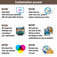 6 10 15 20FT Tall Cabinets Waving Inflatable Tube Man(Blower Not Included) - goodeny