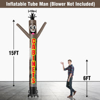 6 10 15 20FT Tall Cabinets Waving Inflatable Tube Man(Blower Not Included) - goodeny