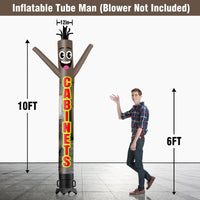 6 10 15 20FT Tall Cabinets Waving Inflatable Tube Man(Blower Not Included) - goodeny