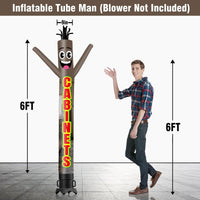 6 10 15 20FT Tall Cabinets Waving Inflatable Tube Man(Blower Not Included) - goodeny