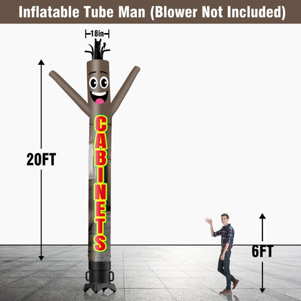 6 10 15 20FT Tall Cabinets Waving Inflatable Tube Man(Blower Not Included) - goodeny